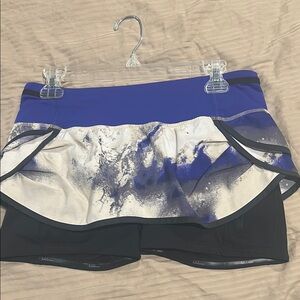 Blue and Black Athletic Skort